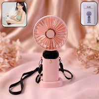Rechargeable Handheld Fan with Digital Display