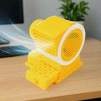 Mini Dual-Blade USB Table Fan with Fragrance Tray