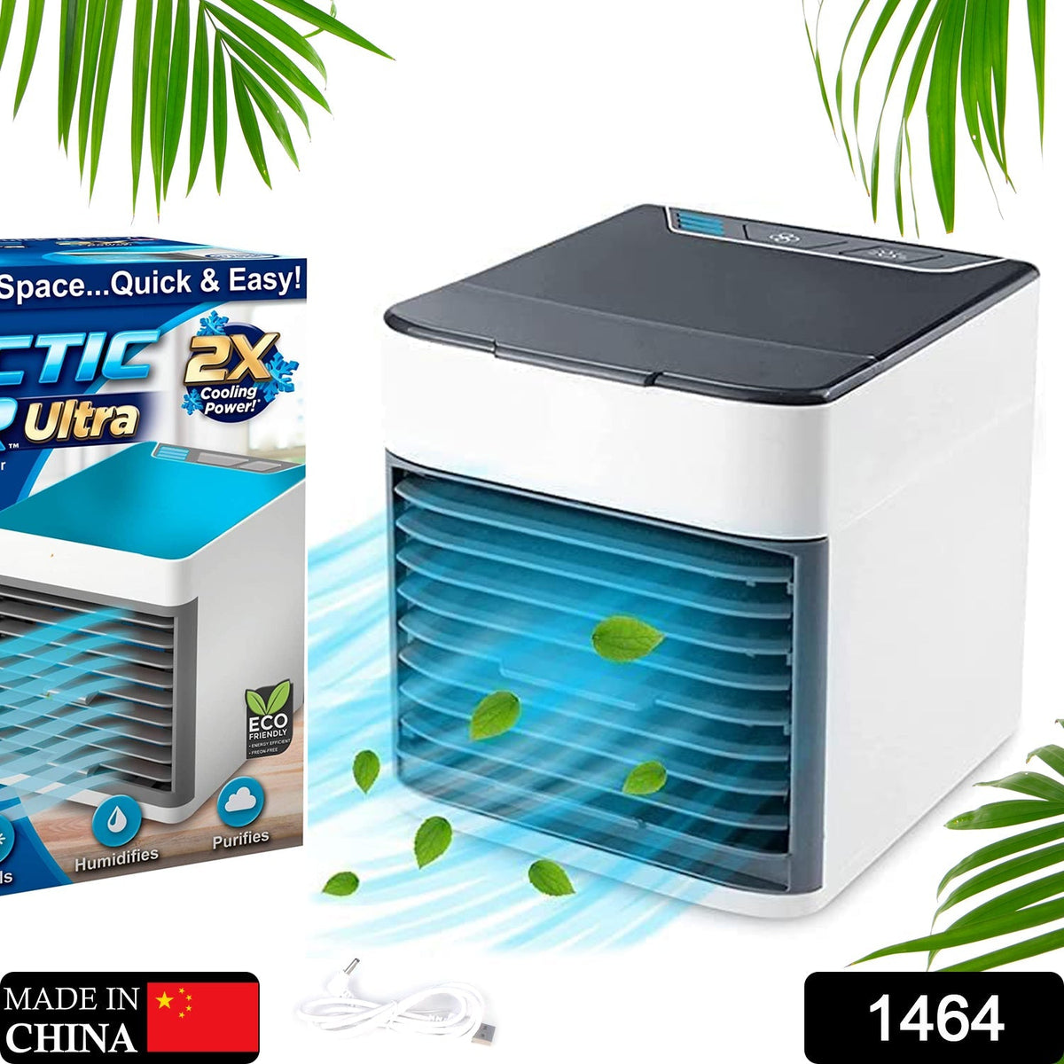 Mini Portable Air Cooler with LED