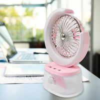 3-in-1 Portable Humidifying Fan with LED