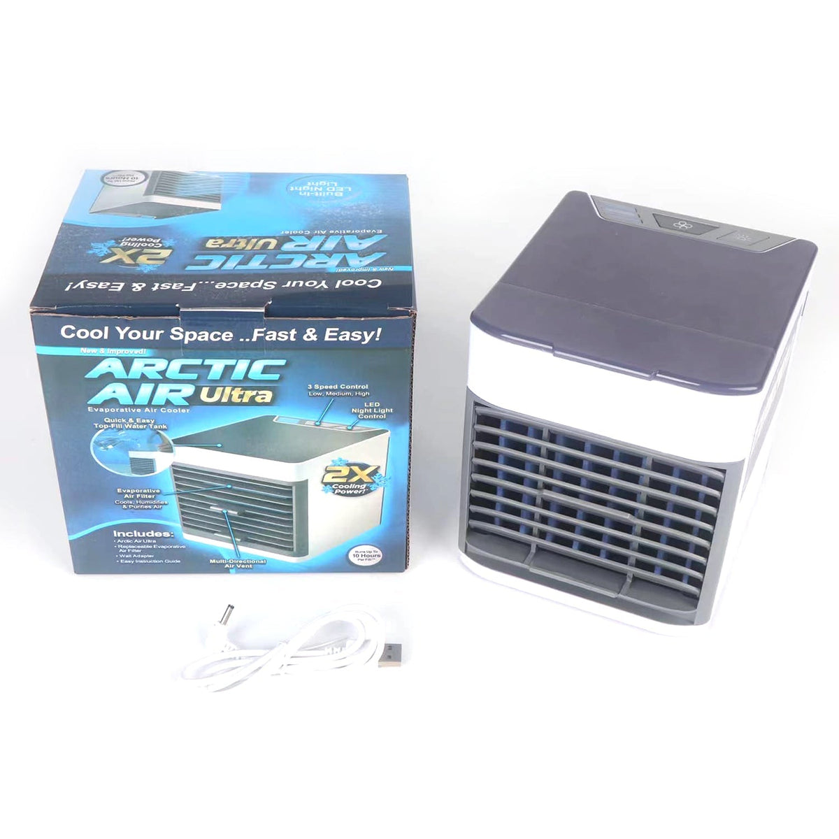 Mini Portable Air Cooler with LED