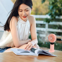 Rechargeable Handheld Fan with Digital Display