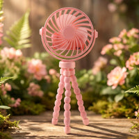 Rechargeable LED Fan with Flexible Tripod