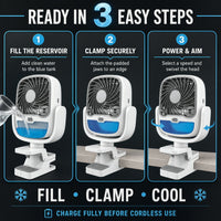 3-Speed Rechargeable Portable Air Cooler
