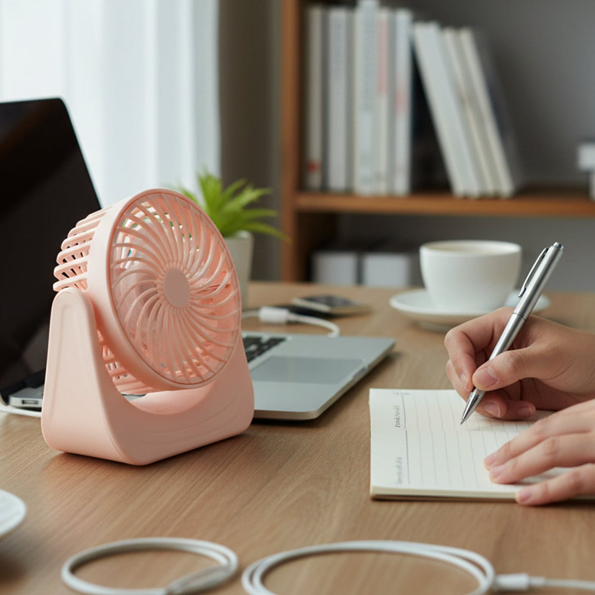 Silent Rechargeable Mini Desk Fan