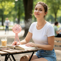 Rechargeable LED Fan with Flexible Tripod