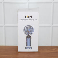 Rechargeable Handheld Fan with Digital Display