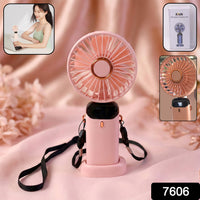 Rechargeable Handheld Fan with Digital Display