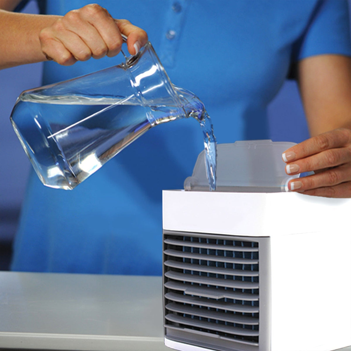 Mini Portable Air Cooler with LED