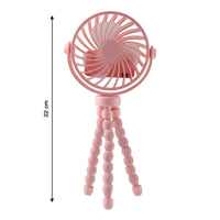 Rechargeable LED Fan with Flexible Tripod