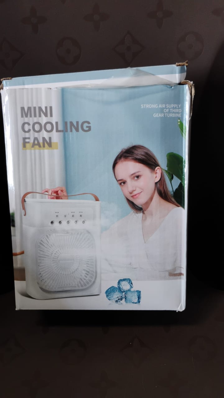 Portable Air Cooler Fan with 7-Color LED Light