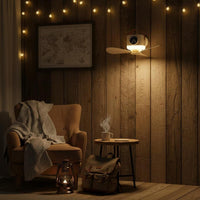 3-in-1 Rechargeable Camping Fan with LED Light