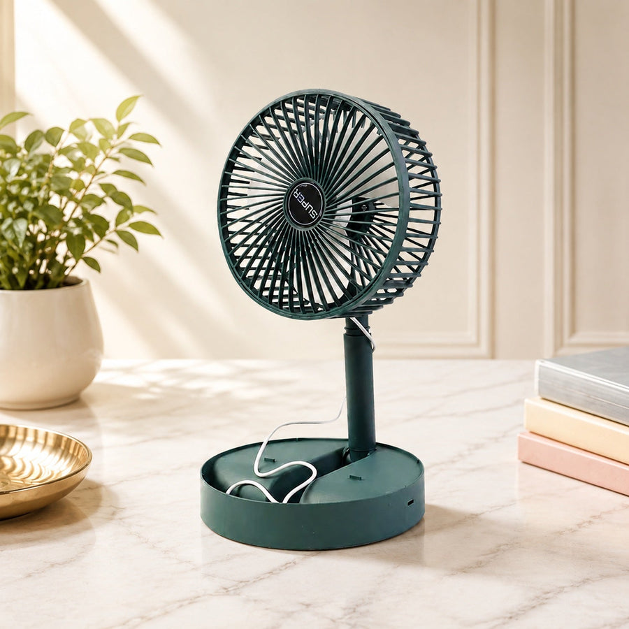 Telescopic Foldable Mini USB Desk Fan