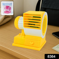 Mini Dual-Blade USB Table Fan with Fragrance Tray