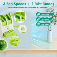 Dual Bladeless Mini Air Conditioner with Fragrance
