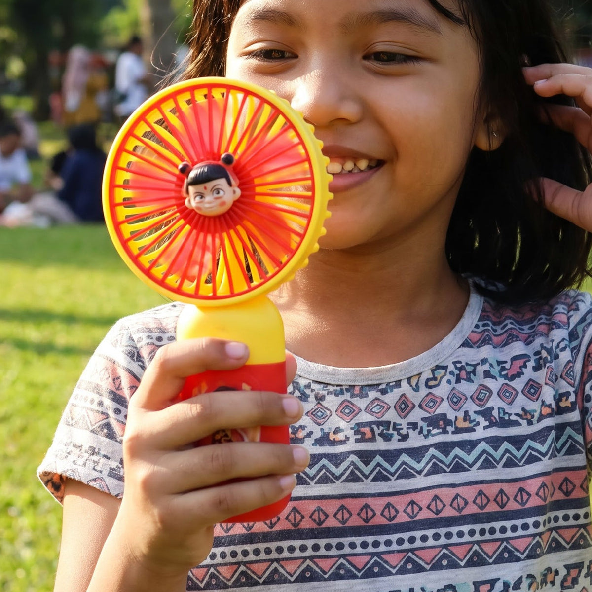 Mini Handheld Fan with Desktop Stand