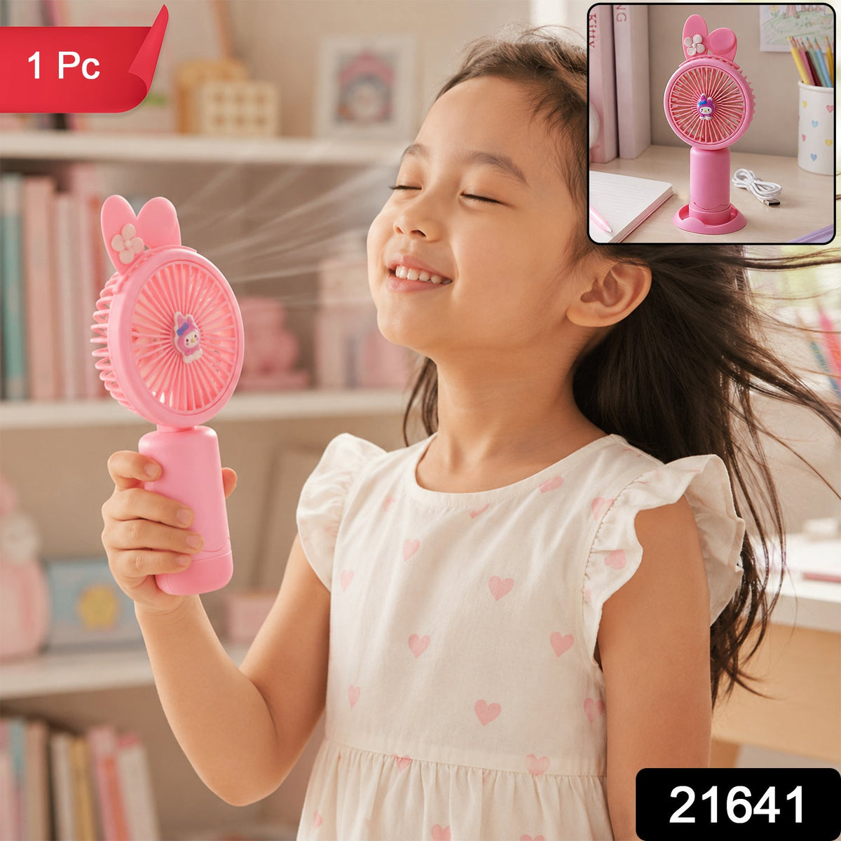 Kids Rechargeable Mini Handheld Fan
