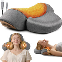 Ergonomic Cervical Massage Pillow with Heat Therapy