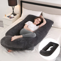 Ergonomic J-Shaped Maternity Pillow