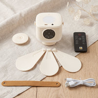 3-in-1 Rechargeable Camping Fan with LED Light