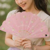 Floral Print Folding Hand Fan for Women