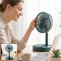 Adjustable Height USB Desk Fan