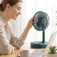 Adjustable Height USB Desk Fan