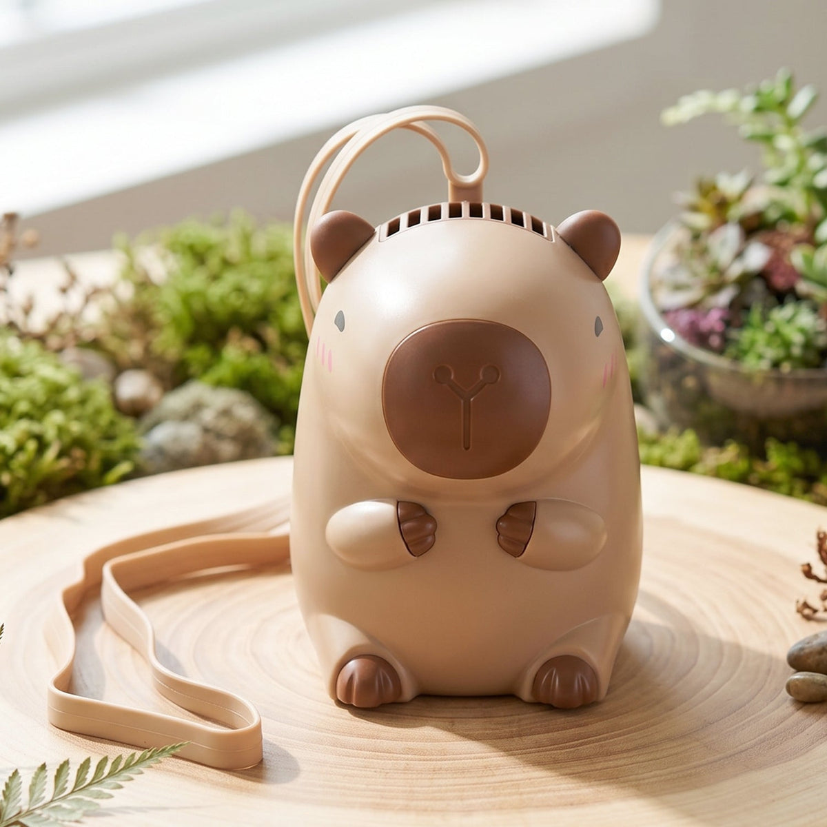 Rechargeable Mini Bear Fan with Neck Strap