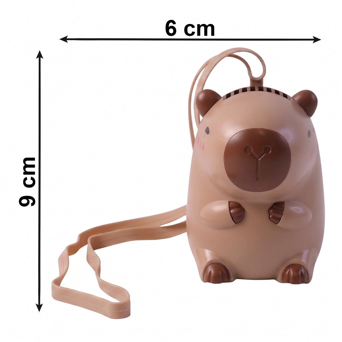 Rechargeable Mini Bear Fan with Neck Strap