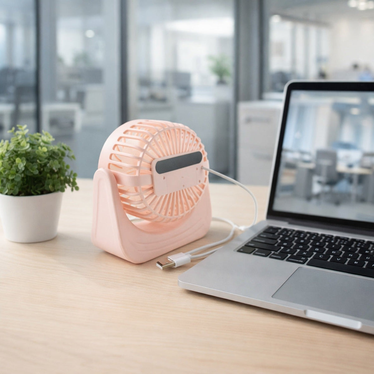 Silent Rechargeable Mini Desk Fan