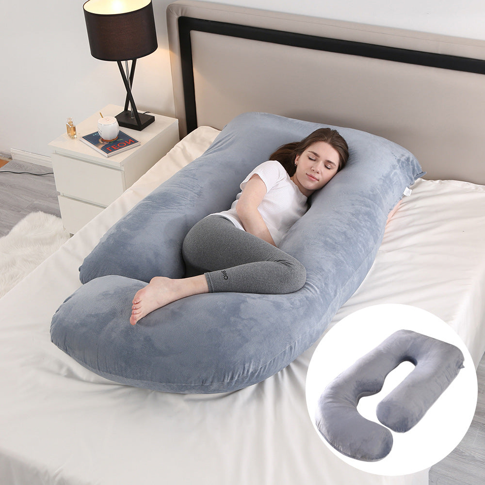 Ergonomic J-Shaped Maternity Pillow