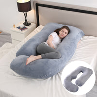 Ergonomic J-Shaped Maternity Pillow